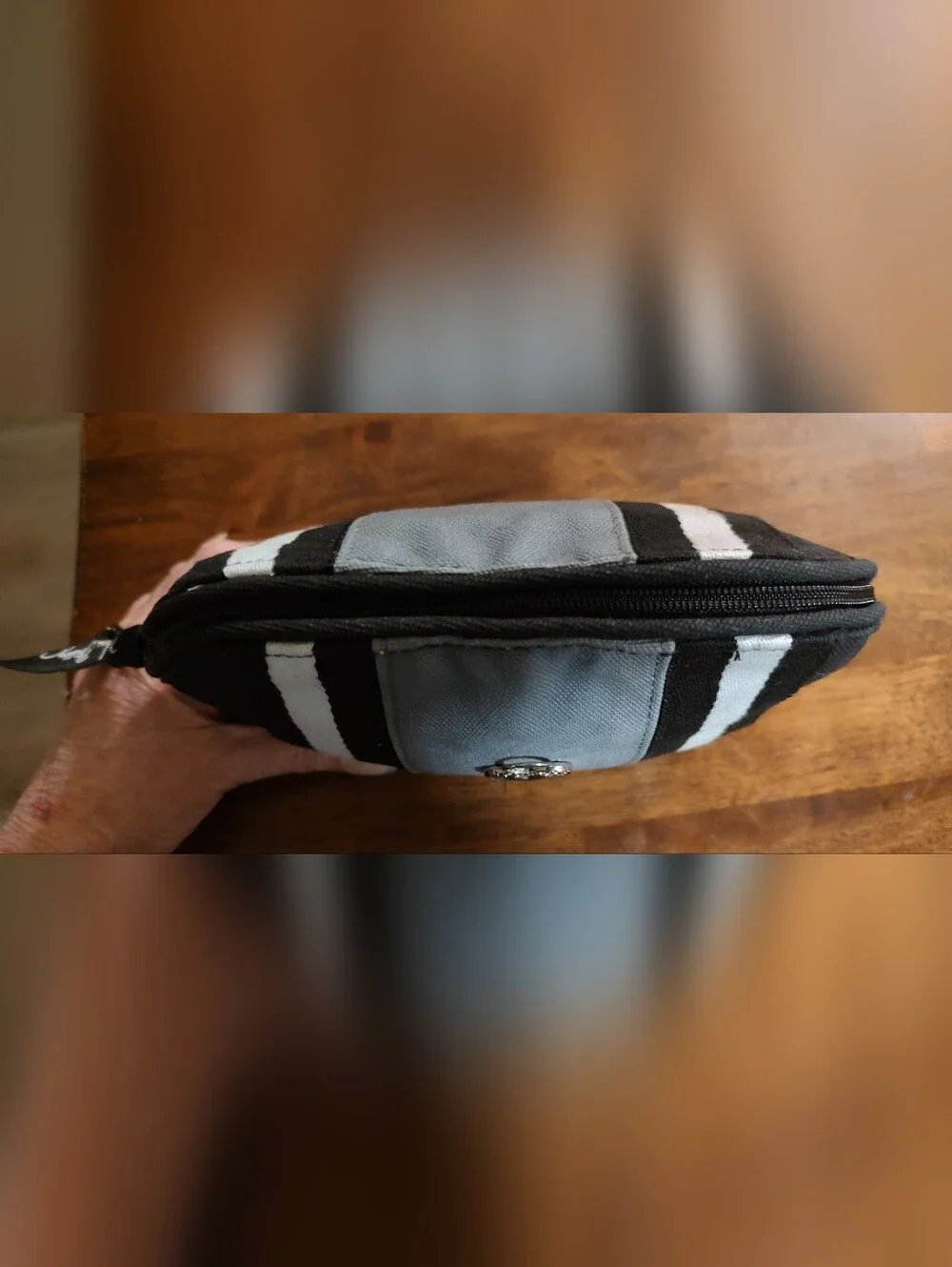 Vera Bradley Black & Gray Cosmetic Pouch